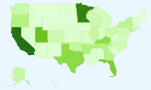 HalfEagle 2009 U.S. Visitors Map HalfEagle 2009 U.S. Visitors Map